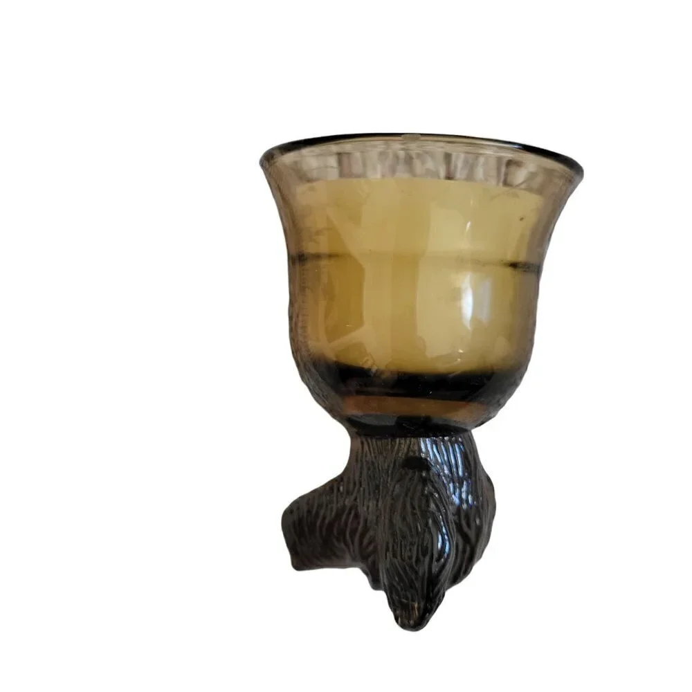 Avon Chesapeake Collection Dog Candle Holder/stand with Candle